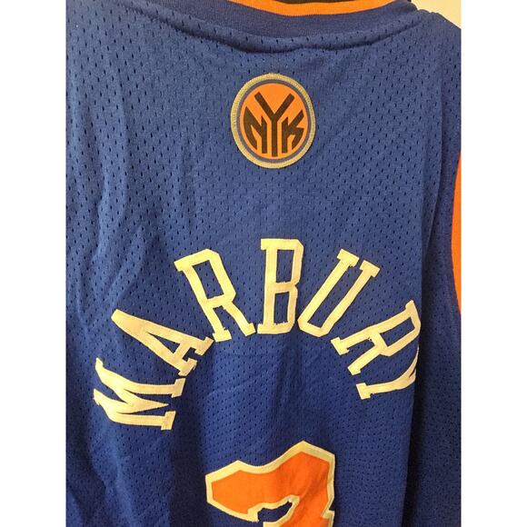 Vintage Reebok Authentic New York Knicks Stephon Marbury 3 Sewn Jersey Men’s 2XL - Picture 11 of 12
